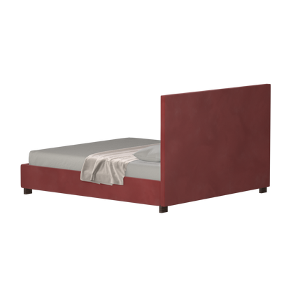 Ava High Headboard Bed in Luxe Fabric