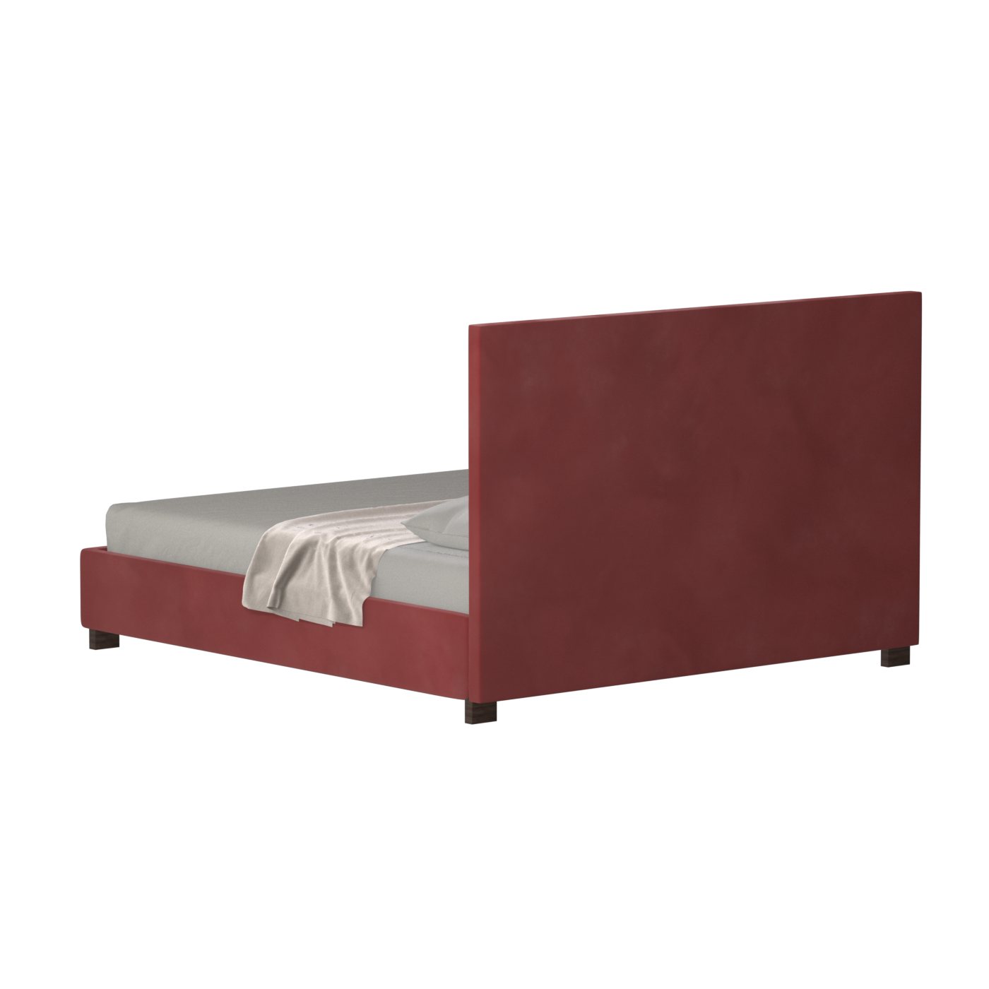 Ava High Headboard Bed in Luxe Fabric