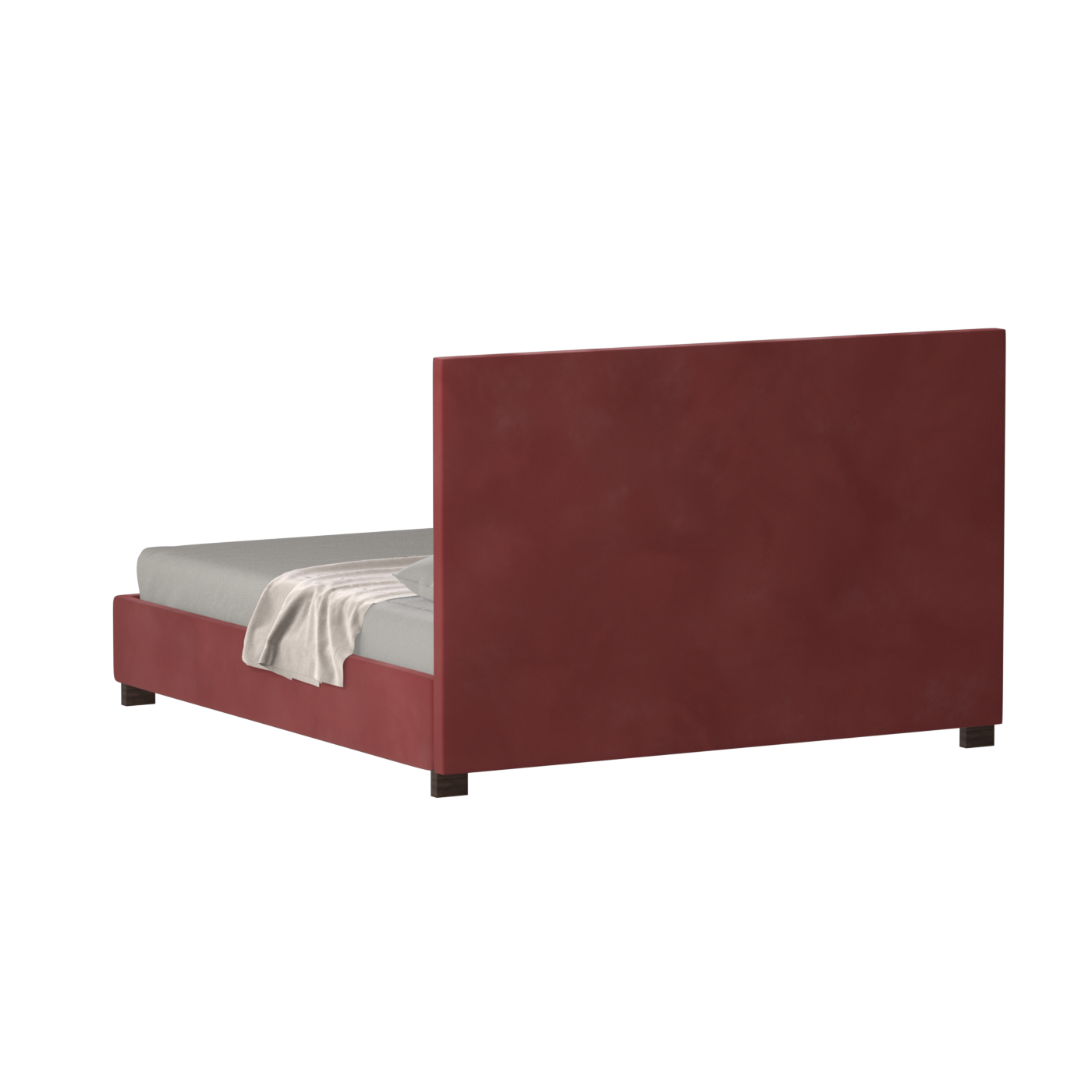 Ava High Headboard Bed in Luxe Fabric