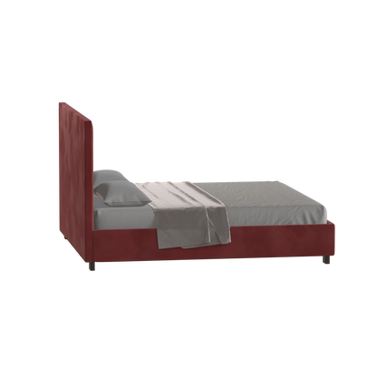 Ava High Headboard Bed in Luxe Fabric