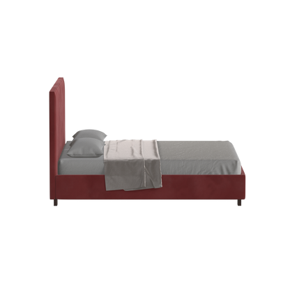 Ava High Headboard Bed in Luxe Fabric