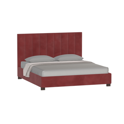 Ava High Headboard Bed in Luxe Fabric
