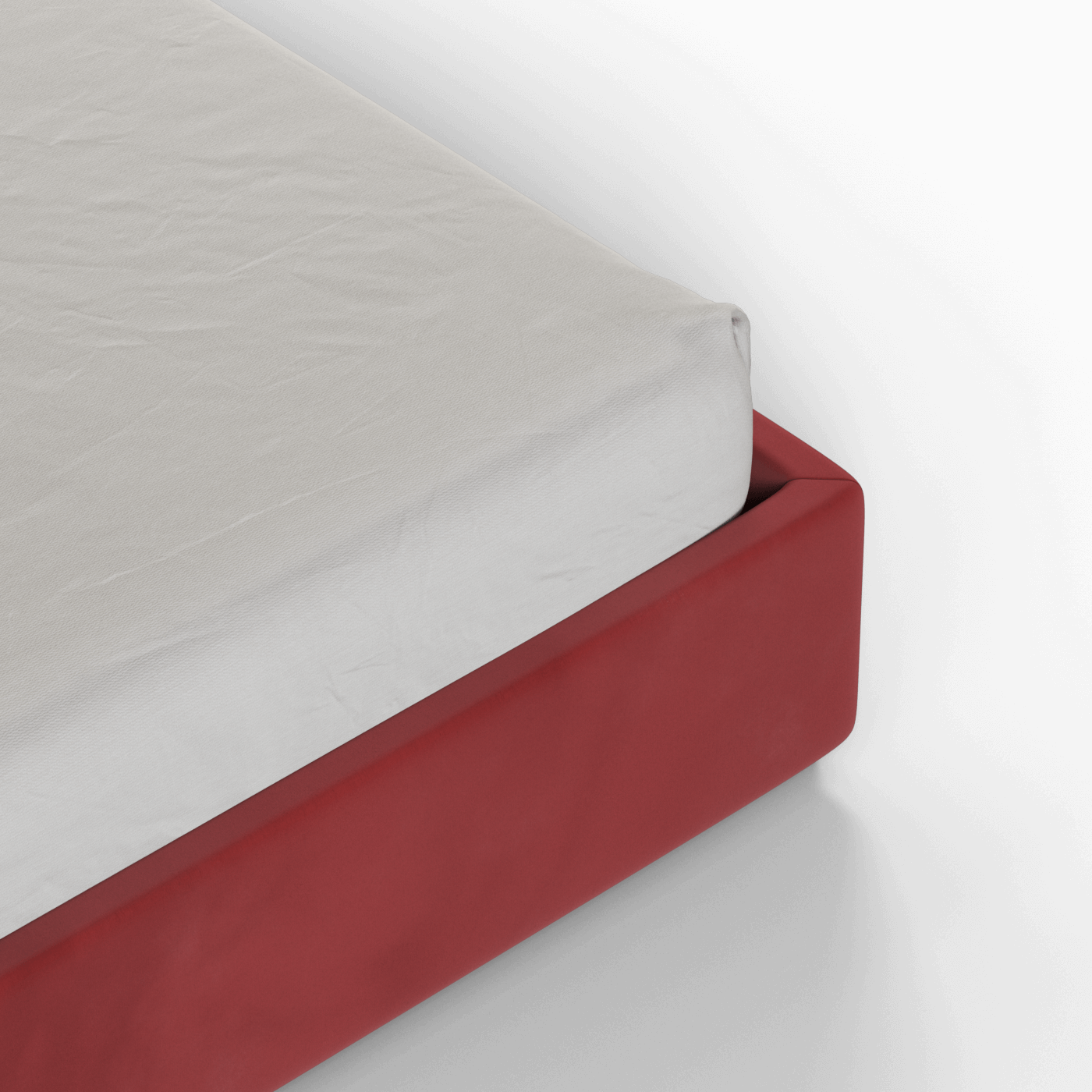 Ava High Headboard Bed in Luxe Fabric