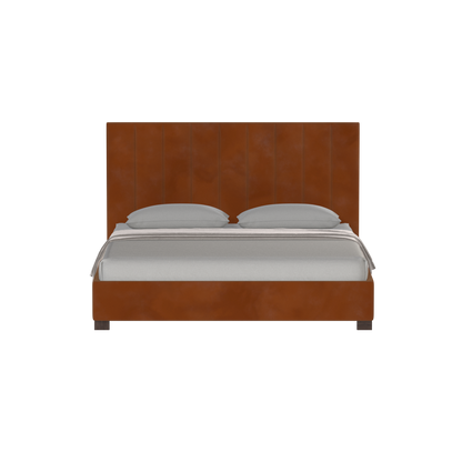 Ava High Headboard Bed in Luxe Fabric