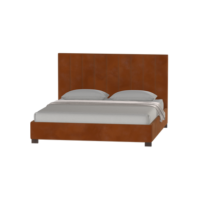 Ava High Headboard Bed in Luxe Fabric