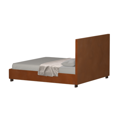 Ava High Headboard Bed in Luxe Fabric
