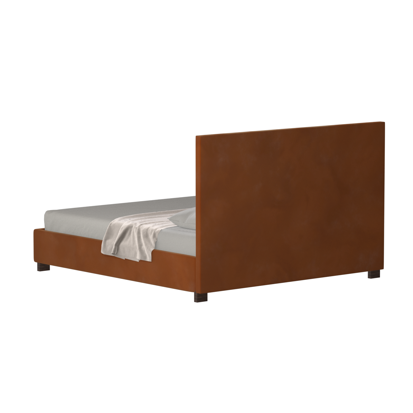 Ava High Headboard Bed in Luxe Fabric