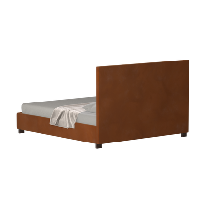 Ava High Headboard Bed in Luxe Fabric