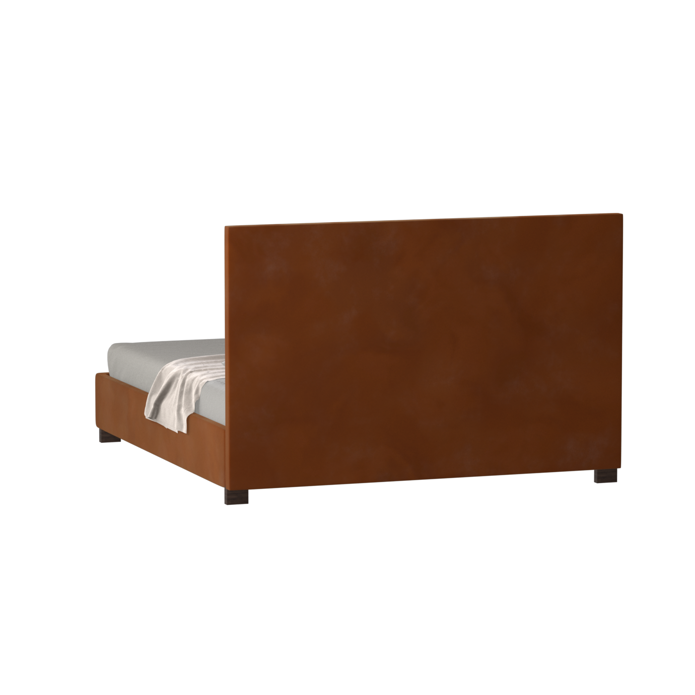 Ava High Headboard Bed in Luxe Fabric
