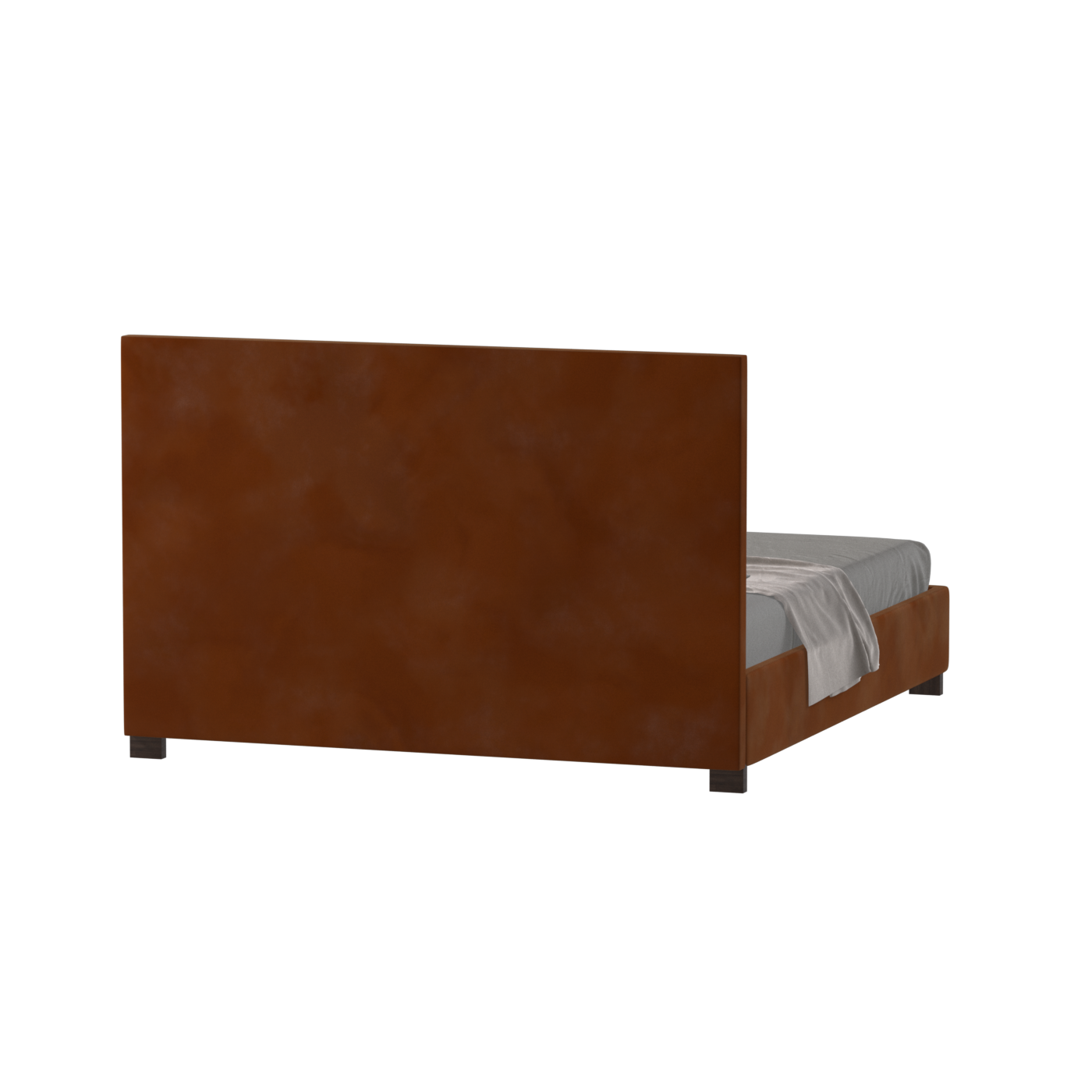 Ava High Headboard Bed in Luxe Fabric