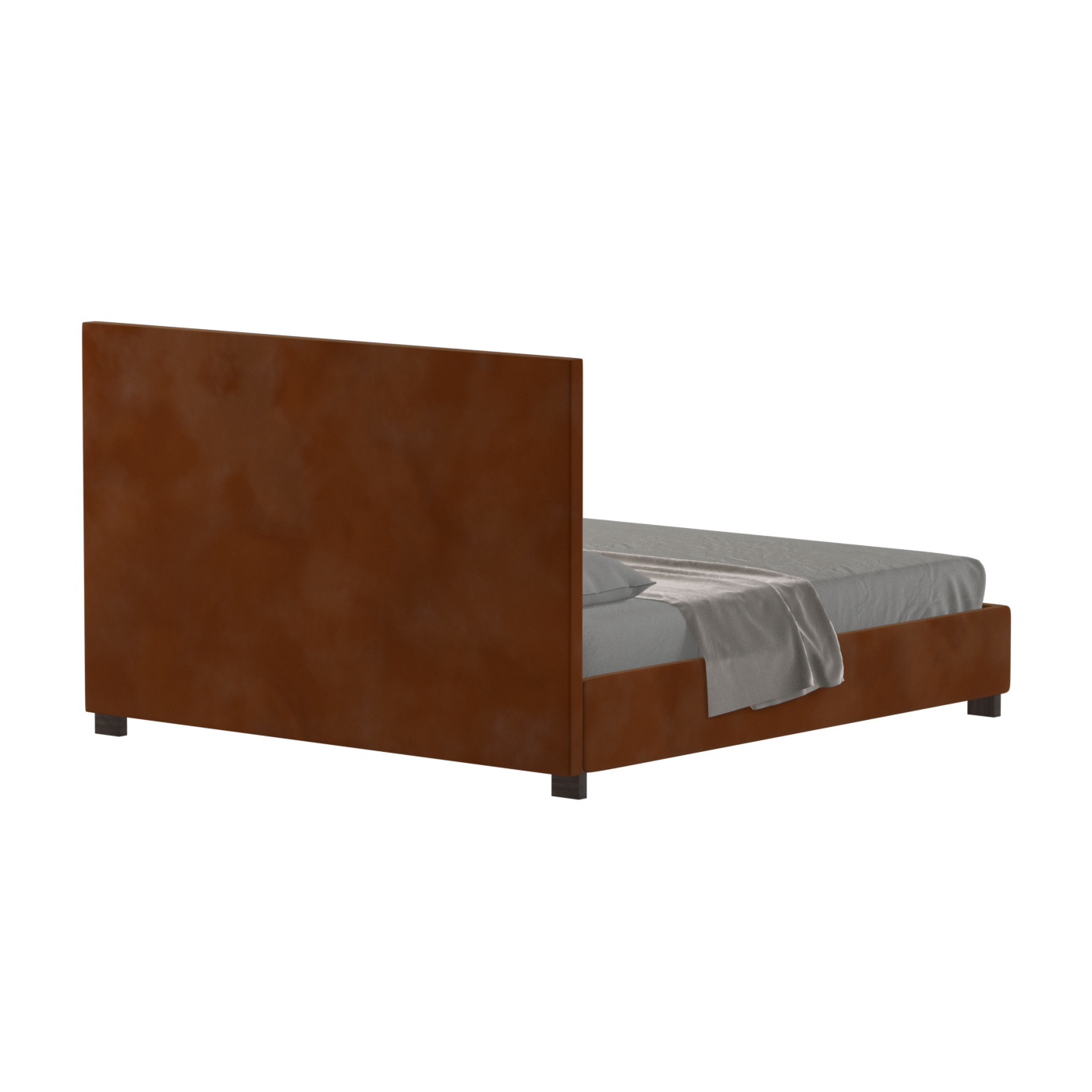Ava High Headboard Bed in Luxe Fabric