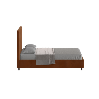 Ava High Headboard Bed in Luxe Fabric