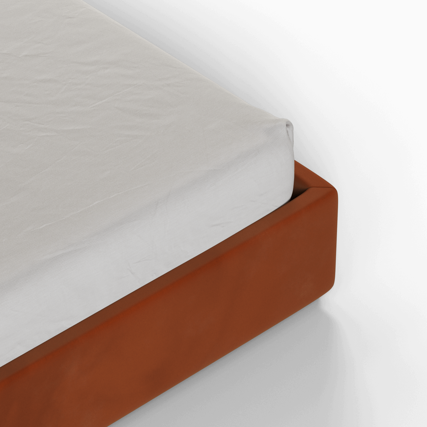 Ava High Headboard Bed in Luxe Fabric