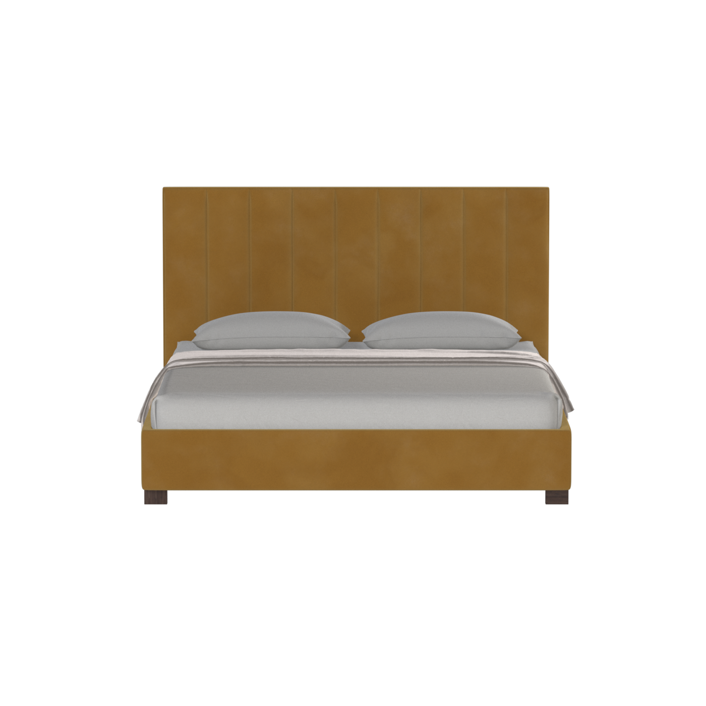 Ava High Headboard Bed in Luxe Fabric
