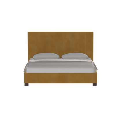 Ava High Headboard Bed in Luxe Fabric