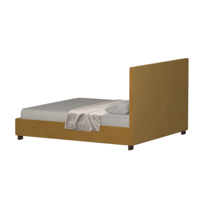 Ava High Headboard Bed in Luxe Fabric