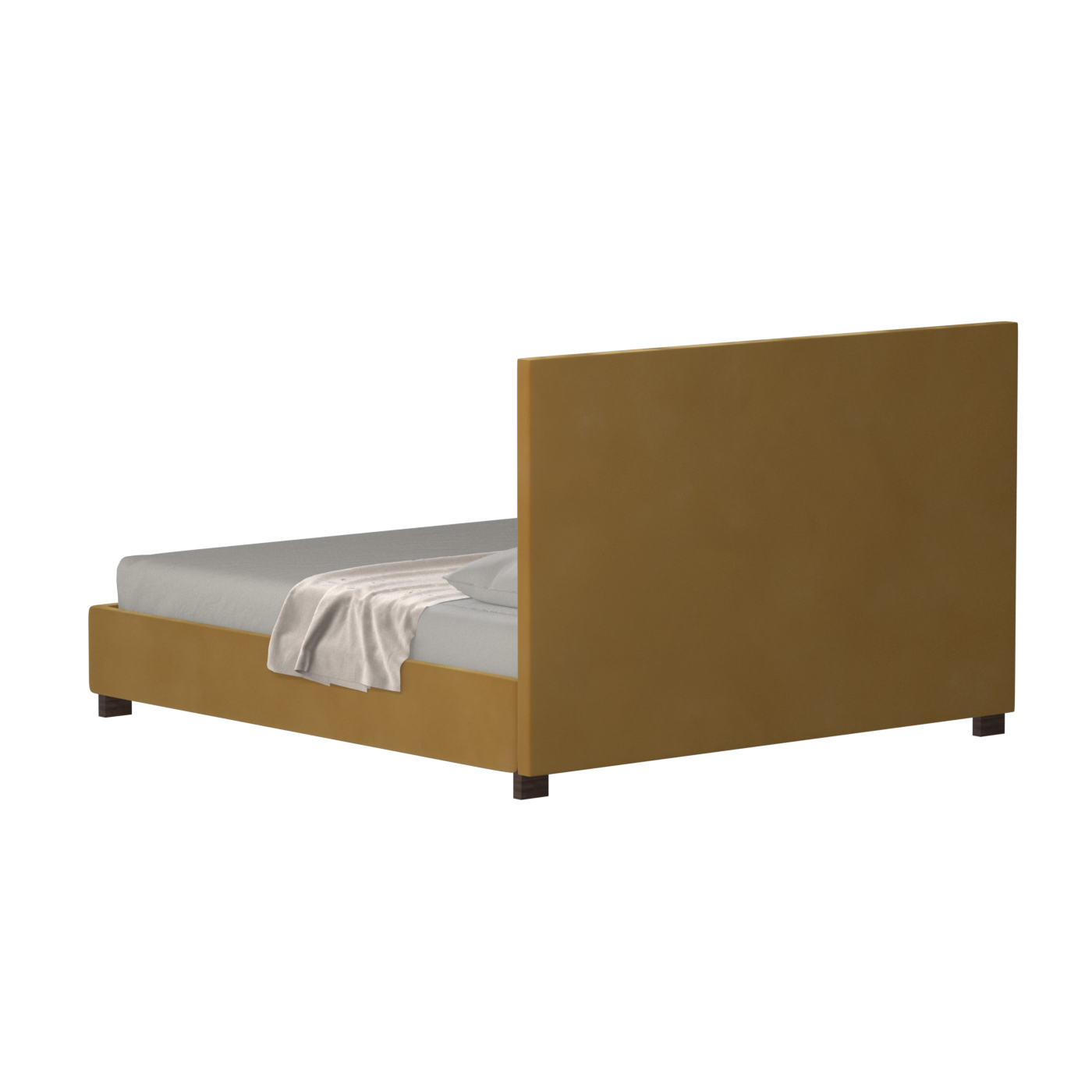 Ava High Headboard Bed in Luxe Fabric
