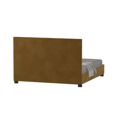Ava High Headboard Bed in Luxe Fabric