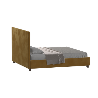 Ava High Headboard Bed in Luxe Fabric
