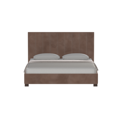 Ava High Headboard Bed in Luxe Fabric