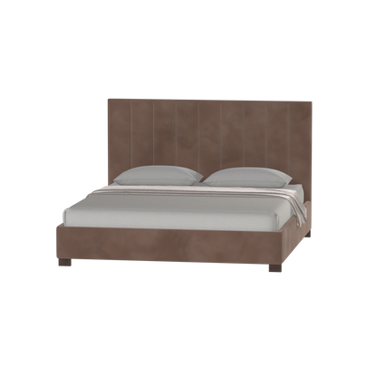 Ava High Headboard Bed in Luxe Fabric