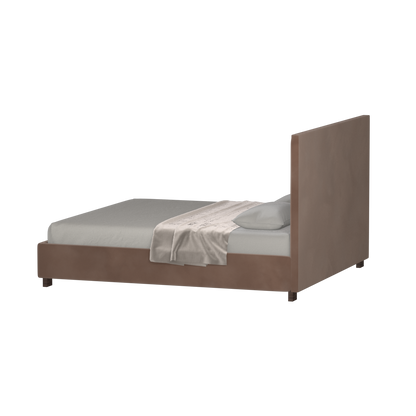 Ava High Headboard Bed in Luxe Fabric