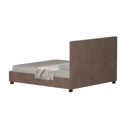 Ava High Headboard Bed in Luxe Fabric