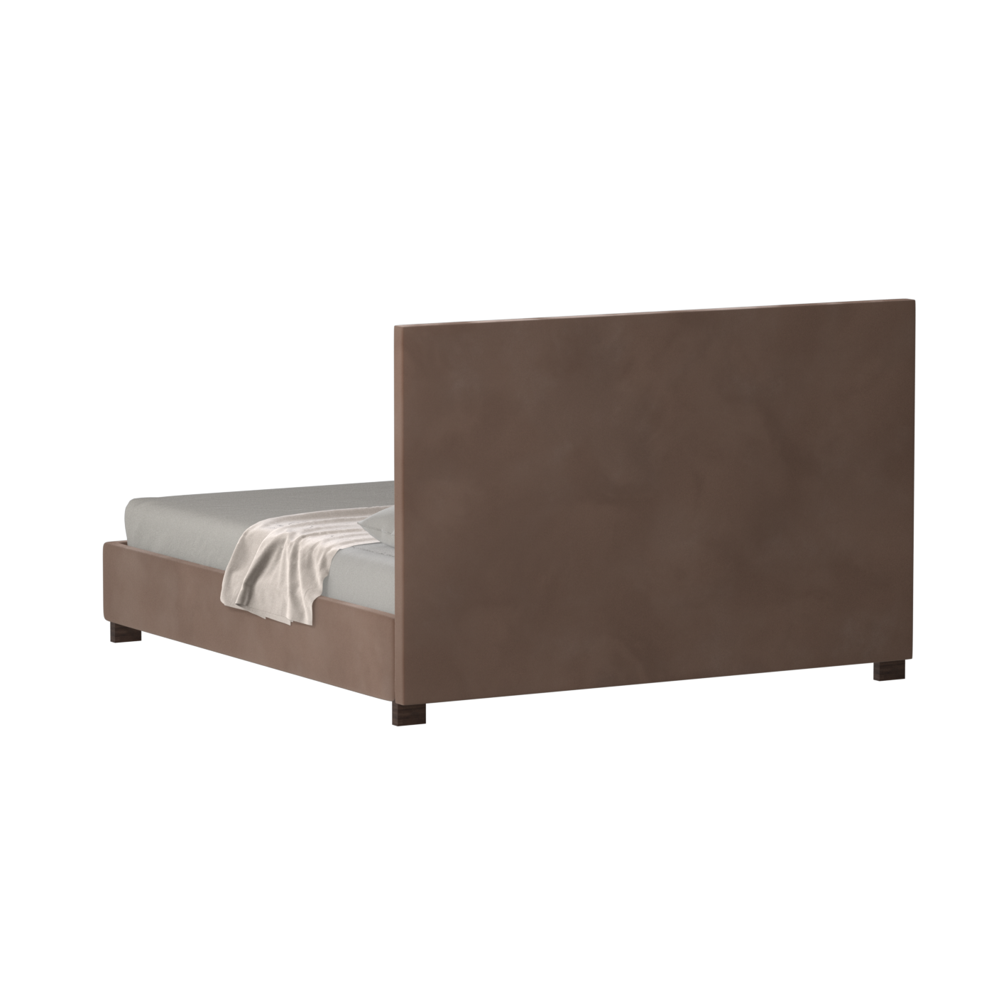 Ava High Headboard Bed in Luxe Fabric