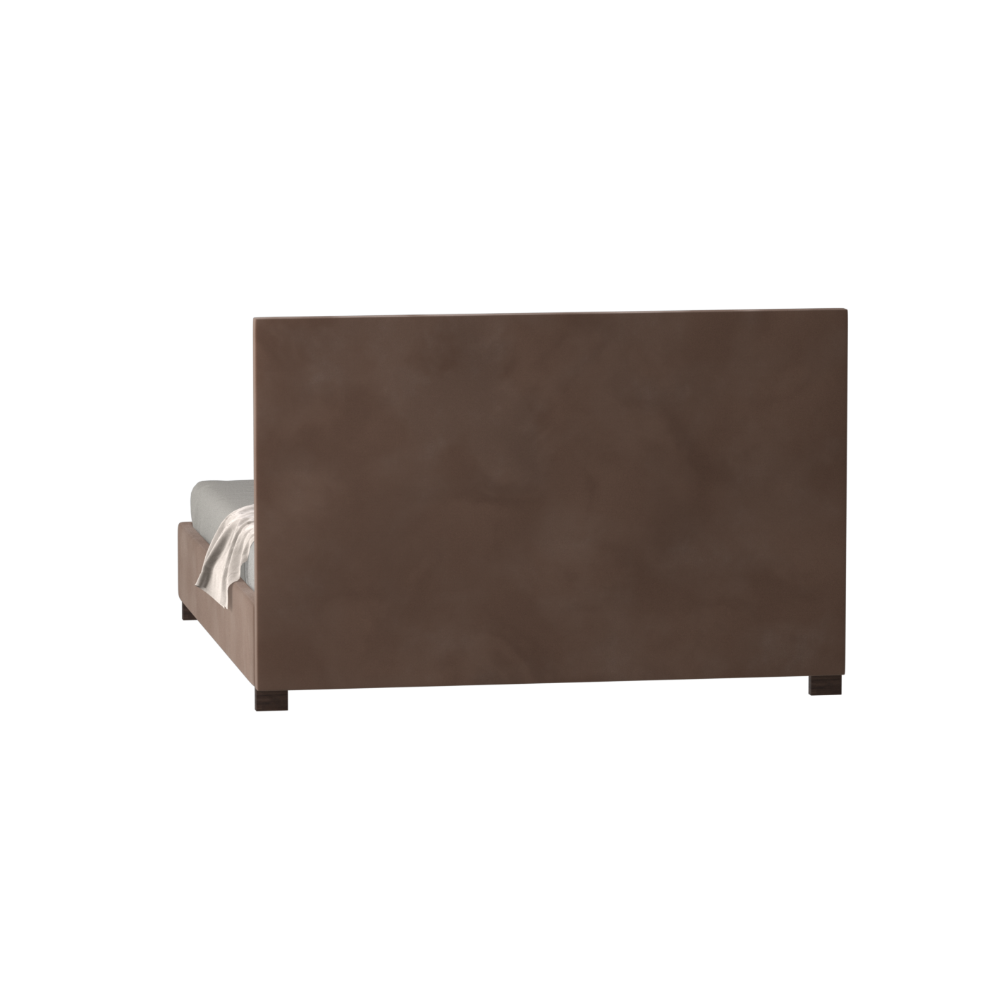 Ava High Headboard Bed in Luxe Fabric
