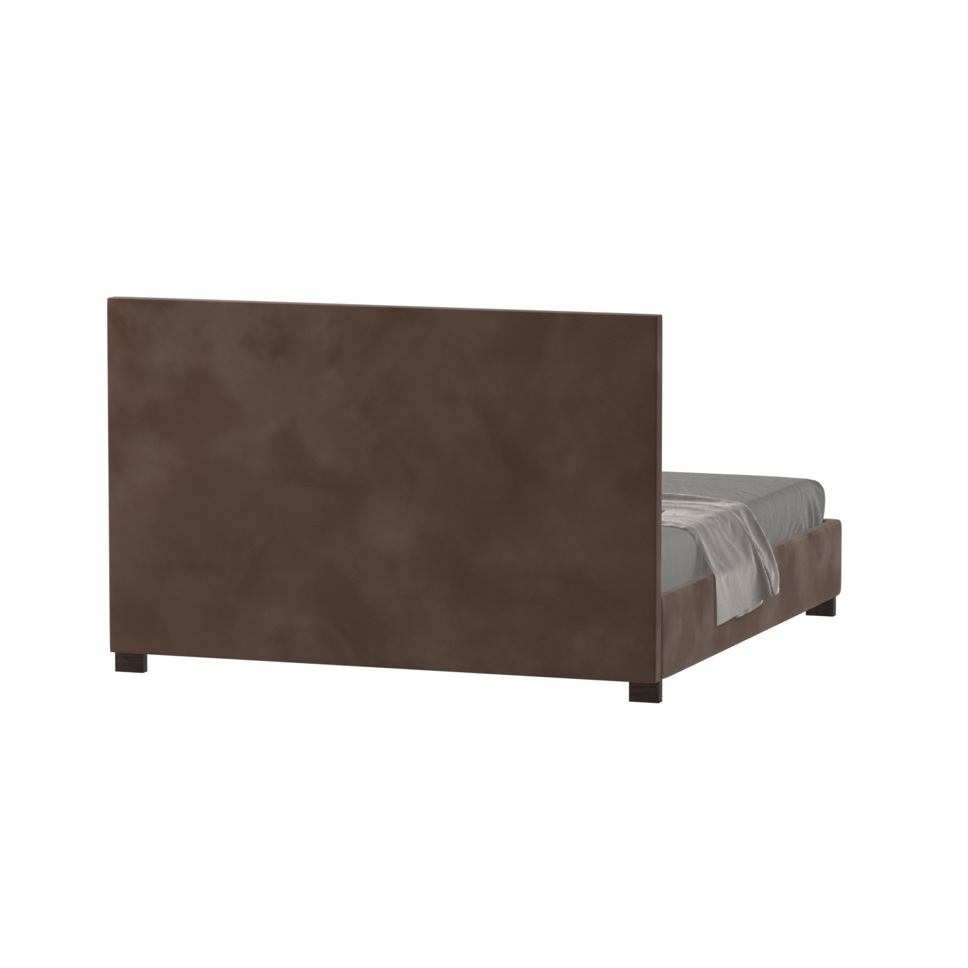 Ava High Headboard Bed in Luxe Fabric