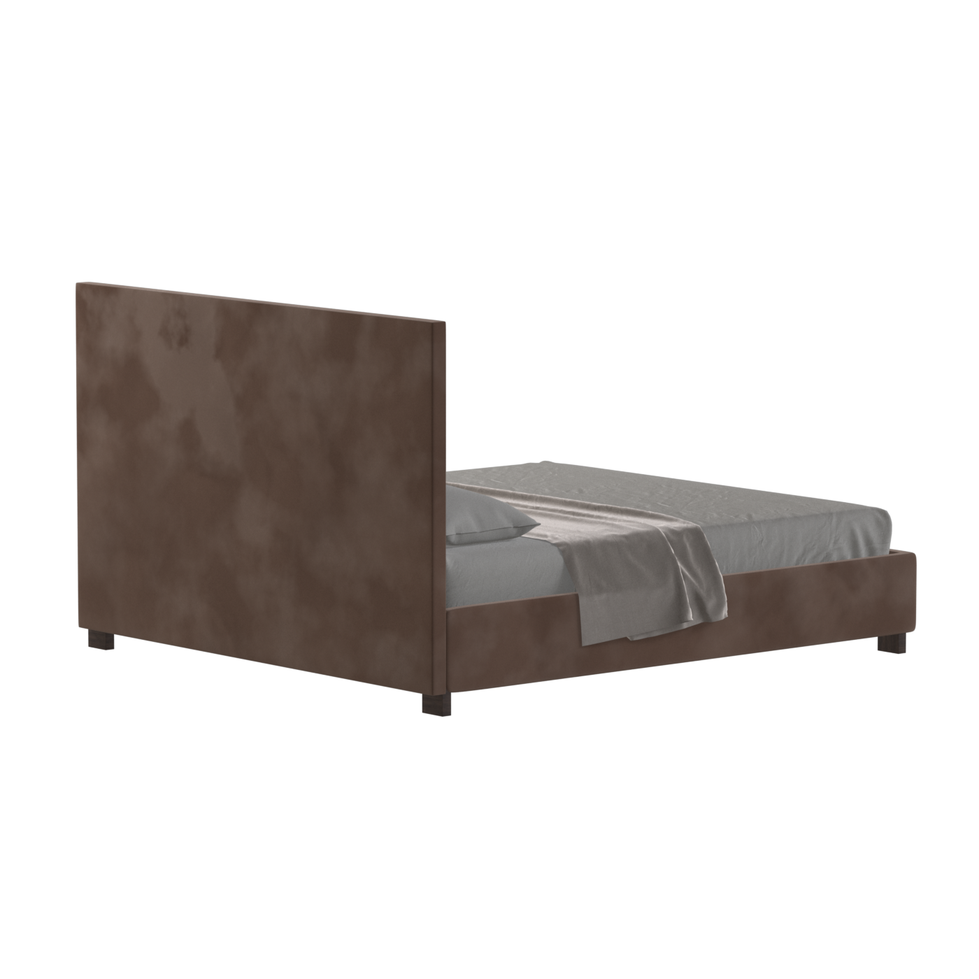 Ava High Headboard Bed in Luxe Fabric