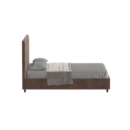 Ava High Headboard Bed in Luxe Fabric