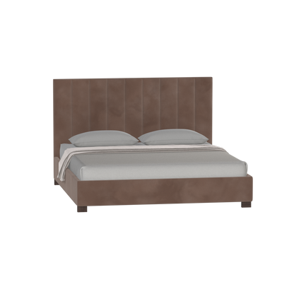 Ava High Headboard Bed in Luxe Fabric
