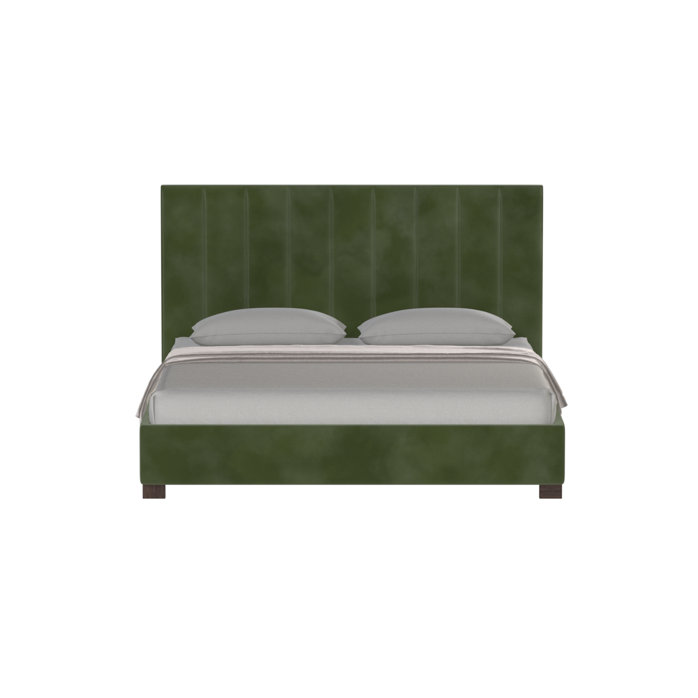 Ava High Headboard Bed in Luxe Fabric