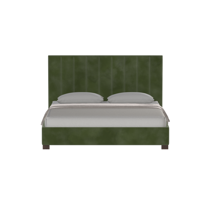 Ava High Headboard Bed in Luxe Fabric
