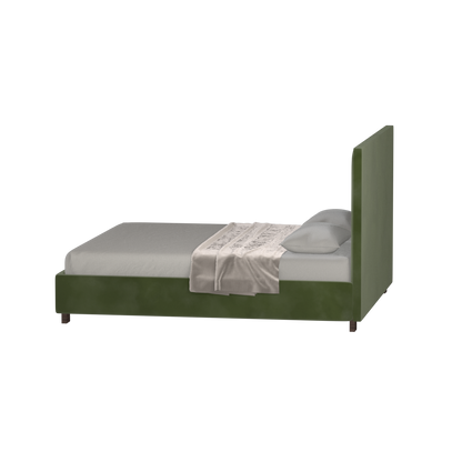 Ava High Headboard Bed in Luxe Fabric