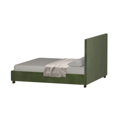 Ava High Headboard Bed in Luxe Fabric