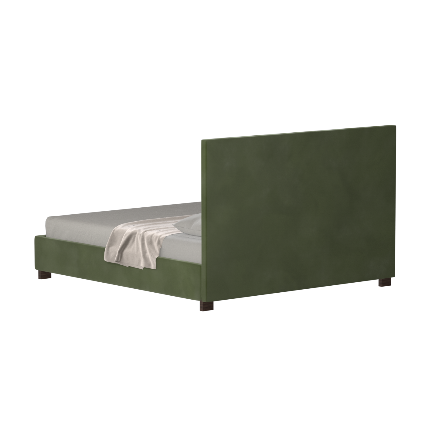 Ava High Headboard Bed in Luxe Fabric