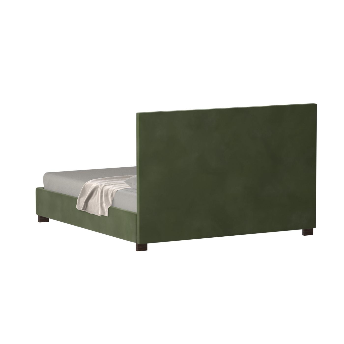 Ava High Headboard Bed in Luxe Fabric