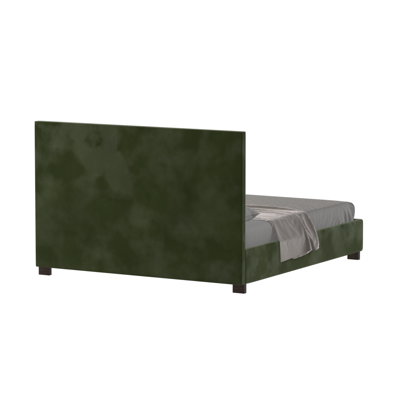 Ava High Headboard Bed in Luxe Fabric
