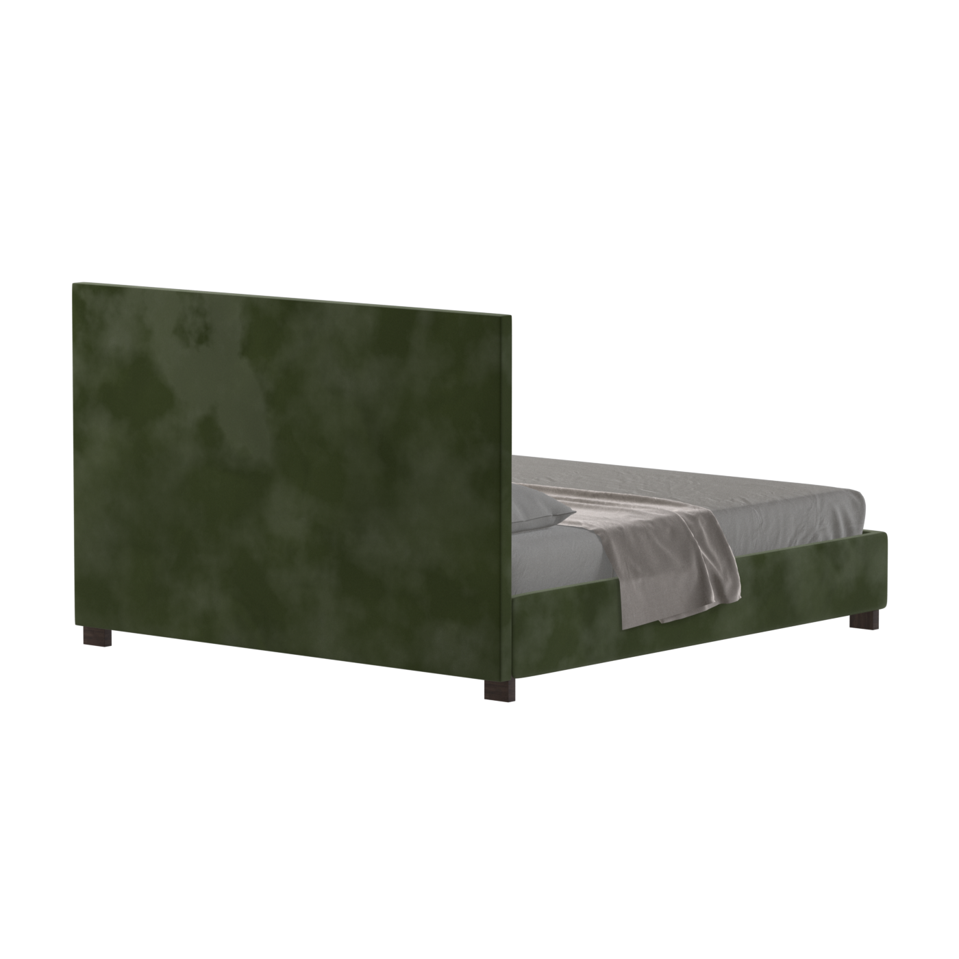 Ava High Headboard Bed in Luxe Fabric