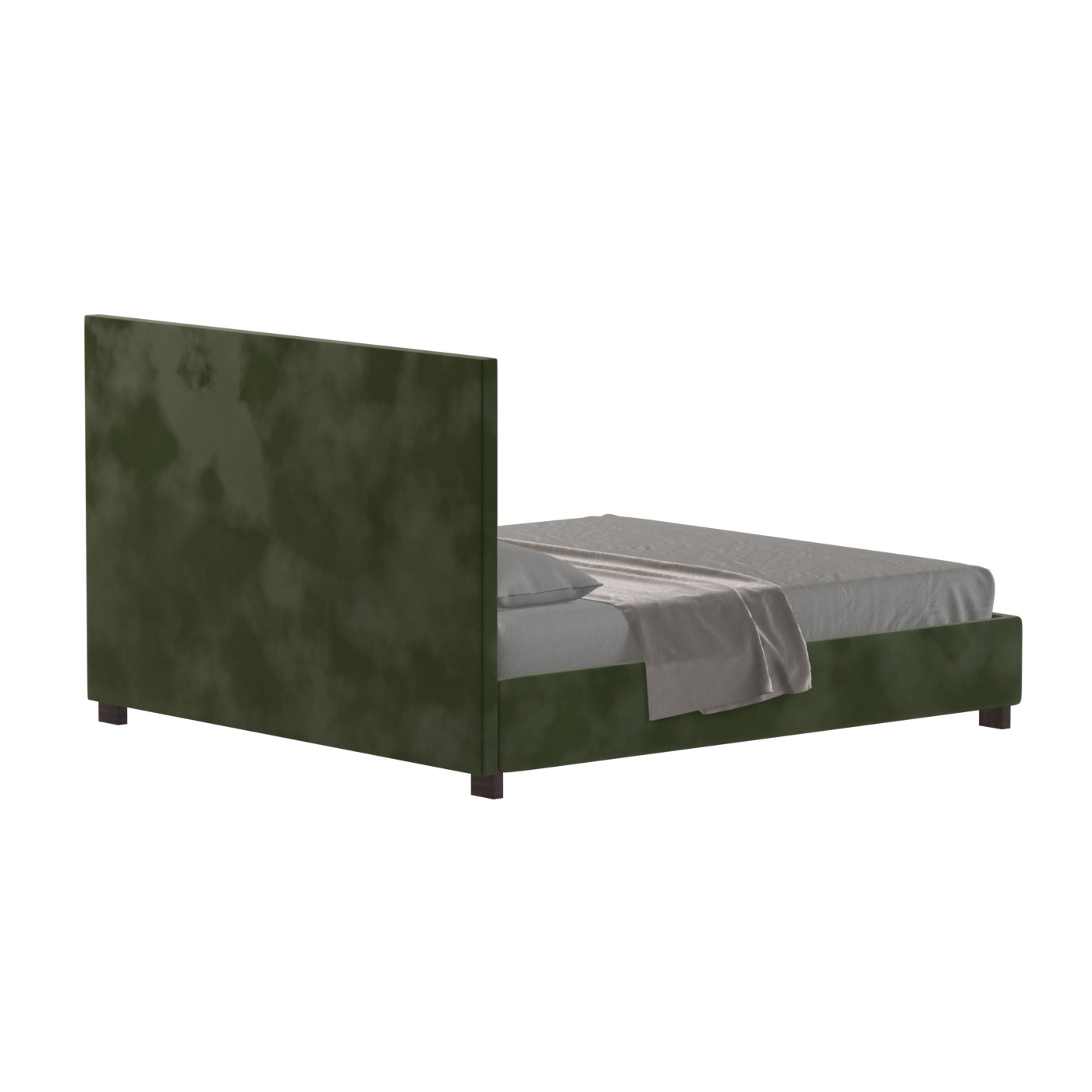 Ava High Headboard Bed in Luxe Fabric