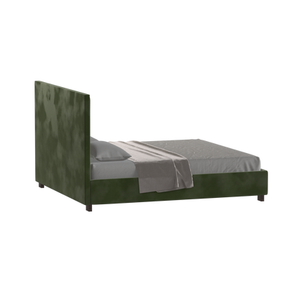 Ava High Headboard Bed in Luxe Fabric