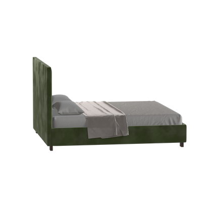 Ava High Headboard Bed in Luxe Fabric