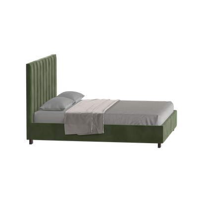 Ava High Headboard Bed in Luxe Fabric