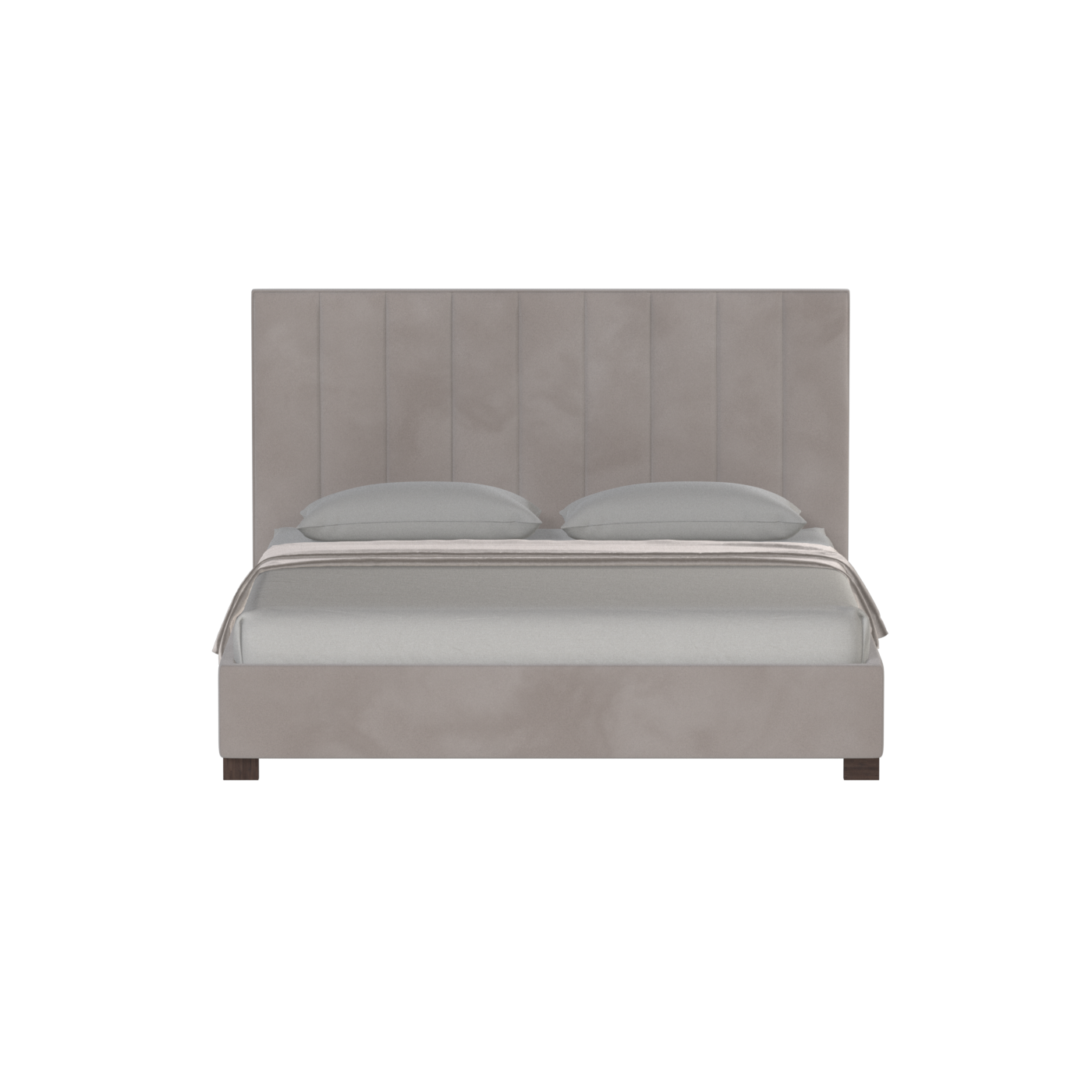 Ava High Headboard Bed in Luxe Fabric