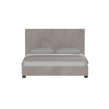 Ava High Headboard Bed in Luxe Fabric