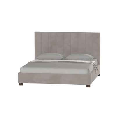 Ava High Headboard Bed in Luxe Fabric