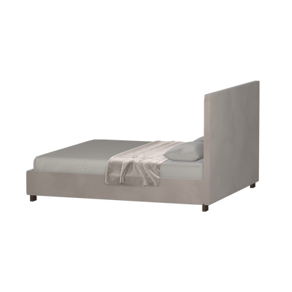 Ava High Headboard Bed in Luxe Fabric