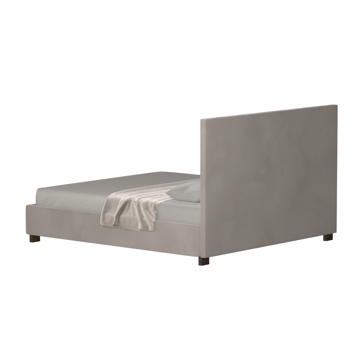 Ava High Headboard Bed in Luxe Fabric